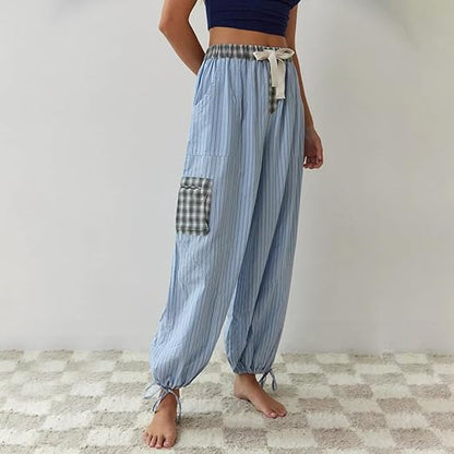 Geruite Pyjamaset Casual Losse Pasvorm