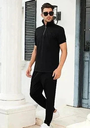 Heren Sportset Polo en Jogger Luxe 2-Delig