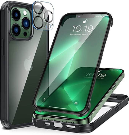 Magnetisch Glazen Telefoonhoesje met Privacy Screenprotector — 360° Bescherming voor iPhone