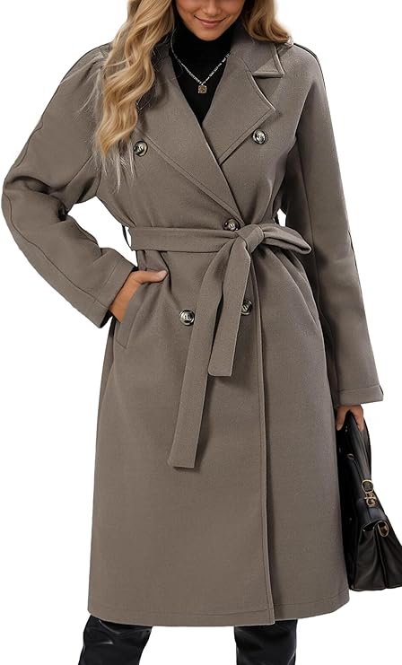 Dames Trenchcoat Warm en Waterdicht voor Herfst en Winter