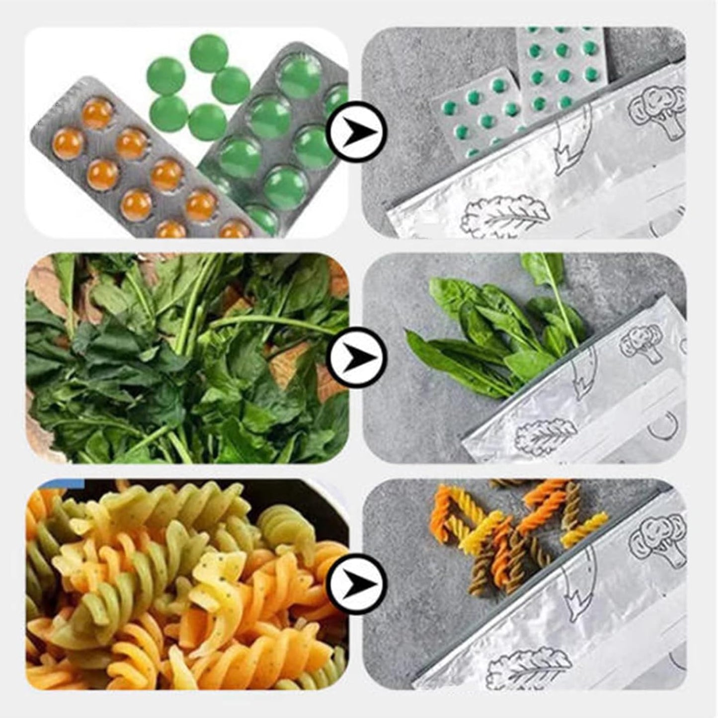 Herbruikbare Vershoudzakken met Zip-Sluiting Aluminium 20 Stuks Set voor Groenten Fruit Snacks Koelkast
