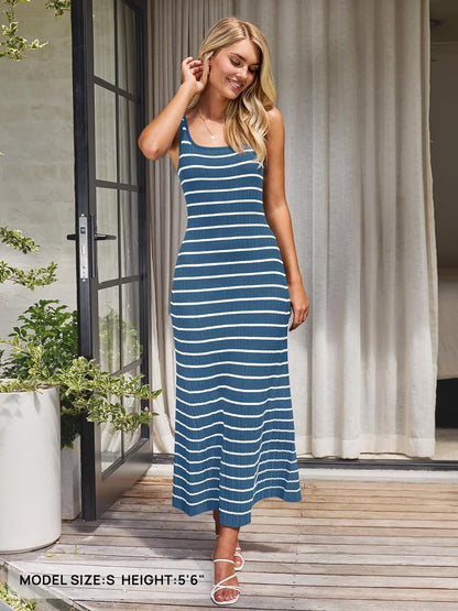Maxi Jurk voor Dames Zomerse Streepjesjurk Lange Jurk
