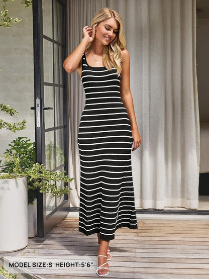 Maxi Jurk voor Dames Zomerse Streepjesjurk Lange Jurk