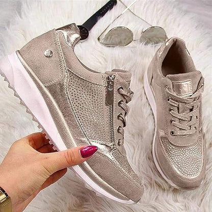 Dames Sneakers Rits Sluiting Comfortabele Pasvorm