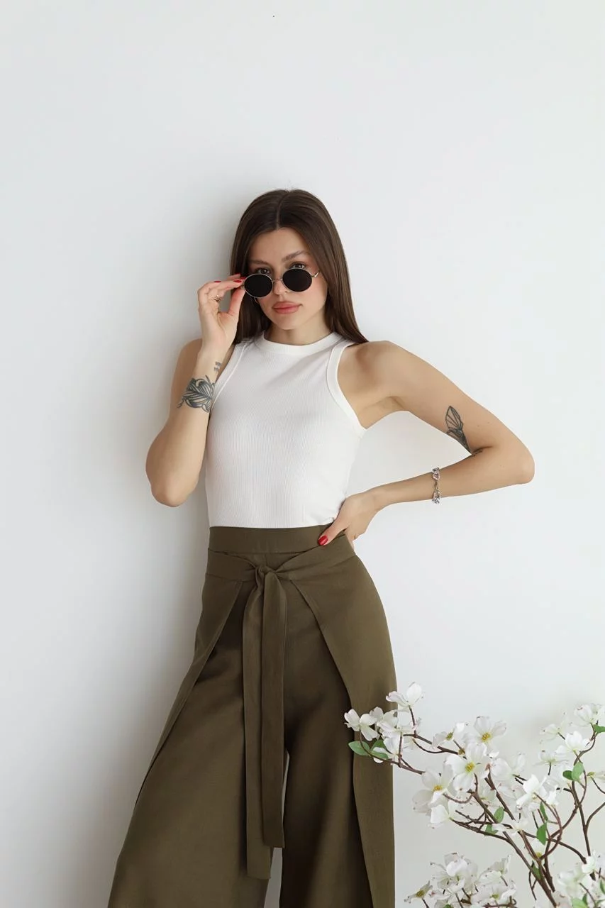Linnen Broek Ruime Zomerbroek voor Vrouw