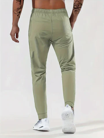 Heren Sportbroek Elastisch met Ritsen en Stretch