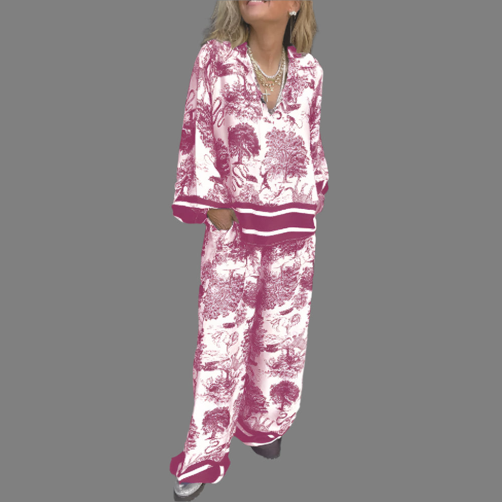 Satijnen Beddengoed Set met Mooie Print Design
