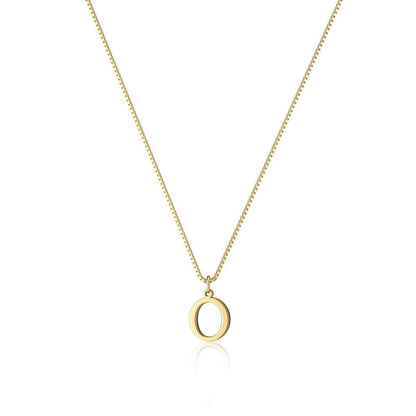 Gouden Ketting met Initialen voor Vrouw Persoonlijke Letter Sieraden