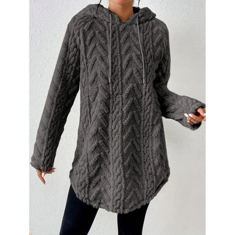 Dames Hoodie Gebreid Met Structuur Trendy Look