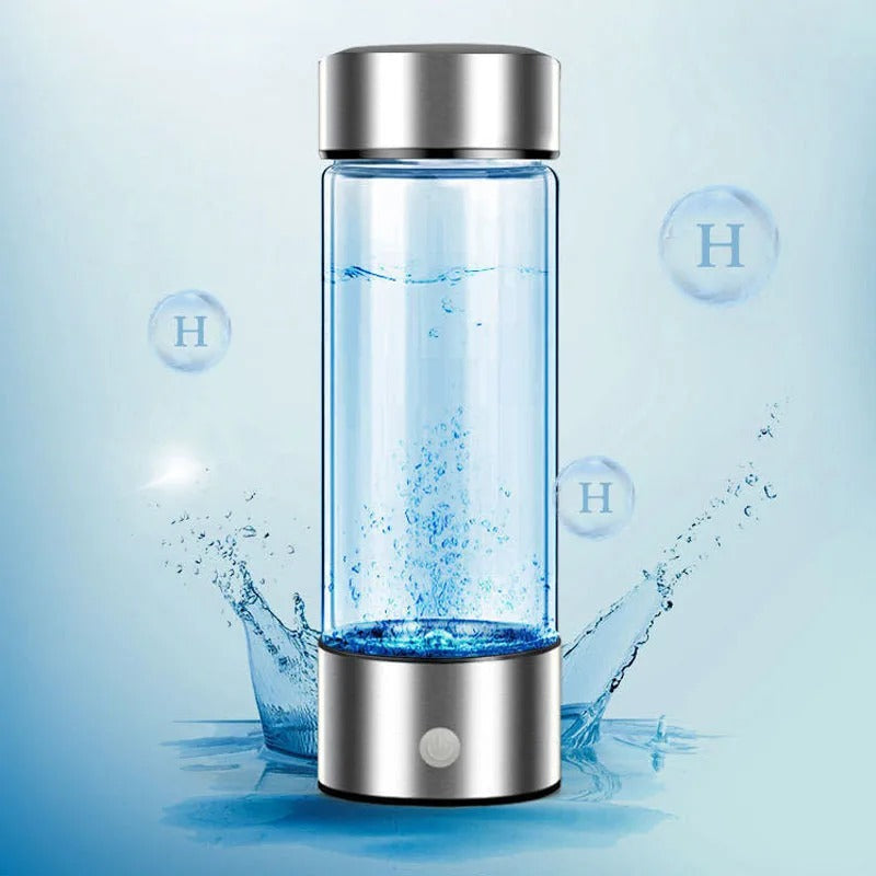 Waterstof Waterfles Draagbaar USB Oplaadbaar 420ml RVS