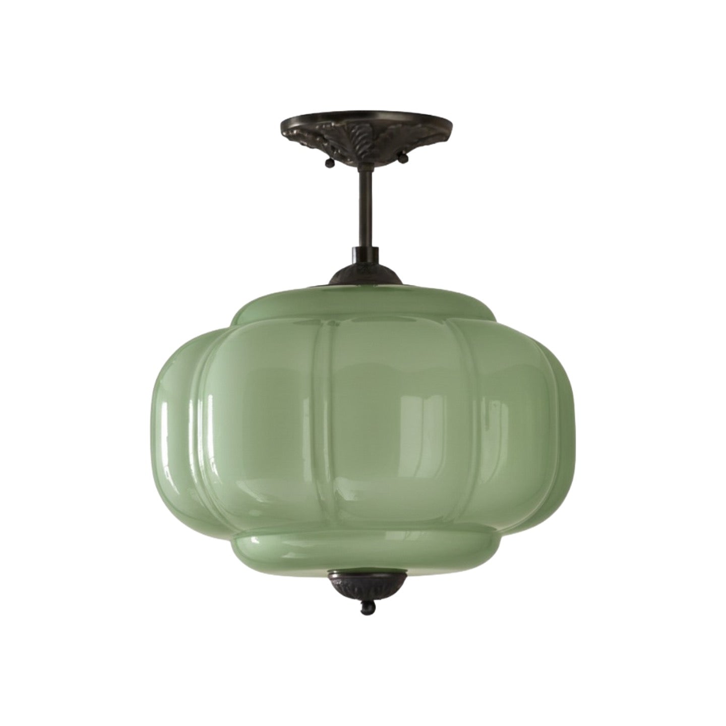 Vintage Melkglazen Hanglamp met Gegolfde Rand – Scandinavische Sfeerverlichting voor Keuken en Slaapkamer