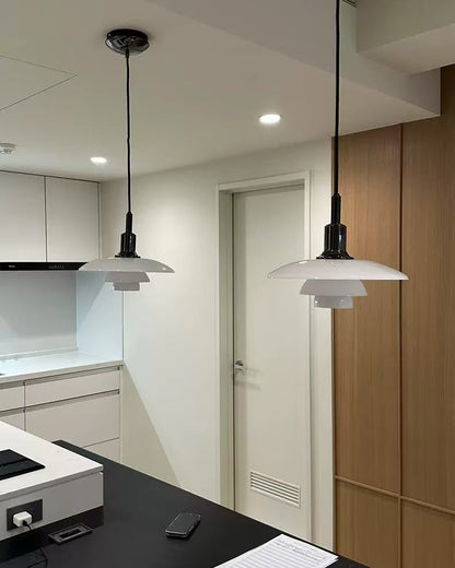 Hanglamp Glas Rond Scandinavisch Wit LED Woonkamer Eetkamer Slaapkamer Modern