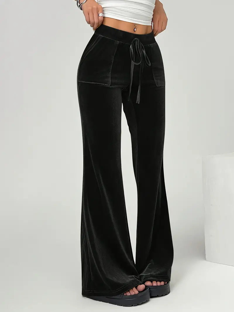 Dames Zomerbroek Wijde Comfortabele Fluwelen Broek