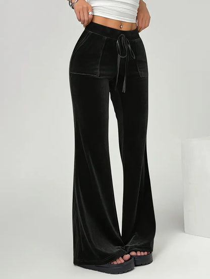 Dames Zomerbroek Wijde Comfortabele Fluwelen Broek
