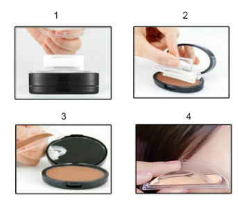 Wenkbrauwstempel Set met Poeder – Waterbestendig – Natuurlijke Finish – 3 Vormen – 3 Kleuren – Perfect voor Dagelijks Gebruik – Snelle Make-up Oplossing