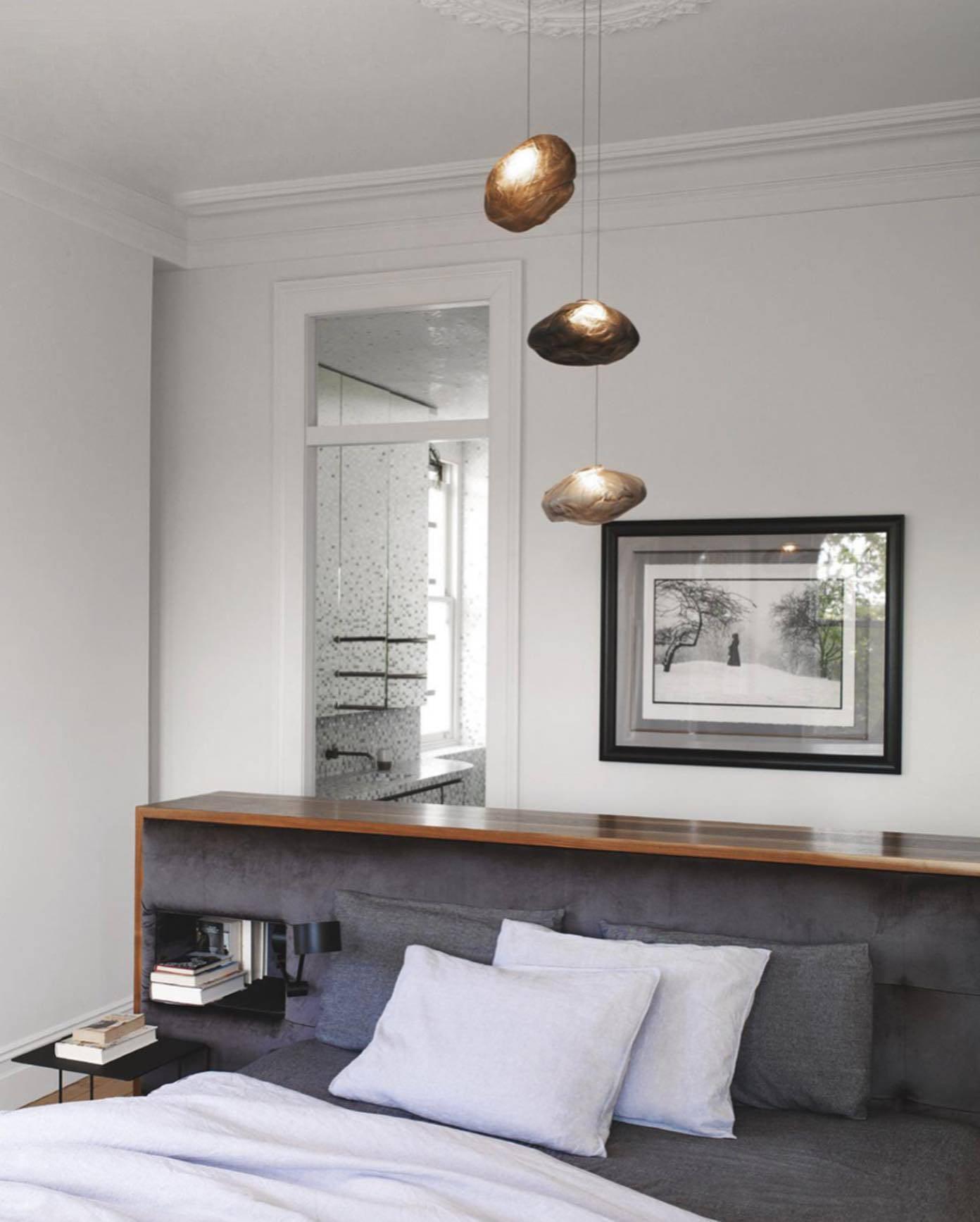 Glazen Hanglamp met Organische Textuur Transparant Rookgrijs Amber