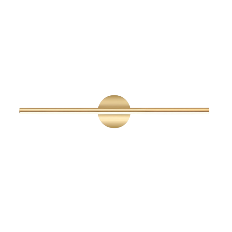 LED Wandlamp Zwart-Goud Modern Design 40cm met Siliconen Detail voor Woonkamer Slaapkamer Badkamer