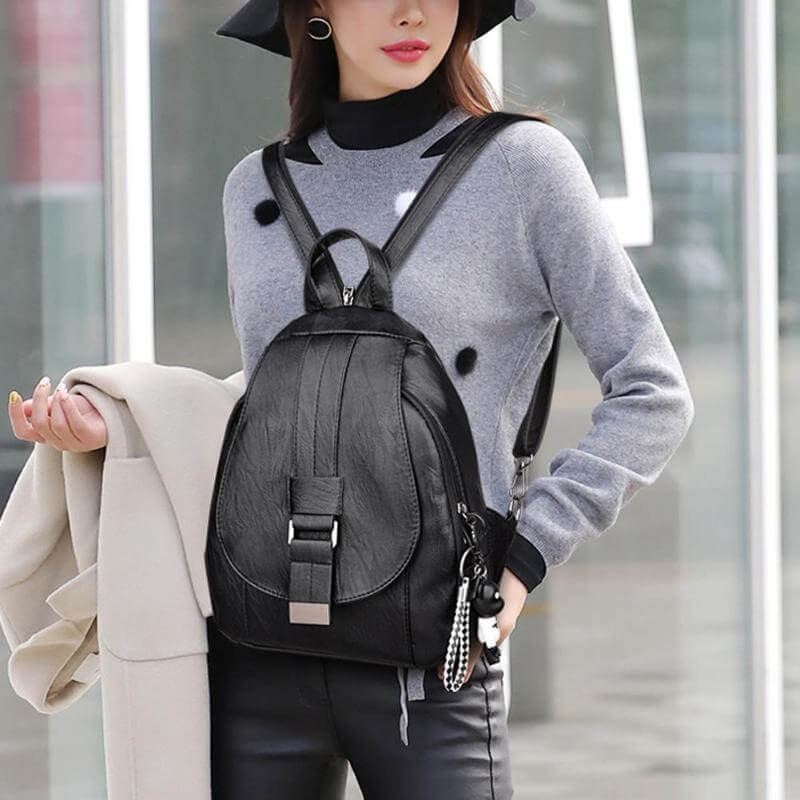 Leren Damesrugzak Elegant Design Praktisch Schoudertas Dagelijks Gebruik Mode Accessoire Veelzijdig Stijlvol