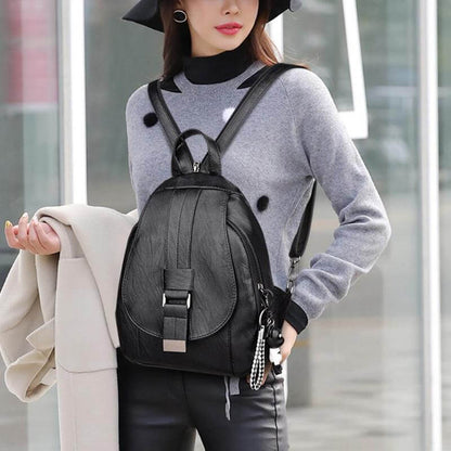 Leren Damesrugzak Elegant Design Praktisch Schoudertas Dagelijks Gebruik Mode Accessoire Veelzijdig Stijlvol