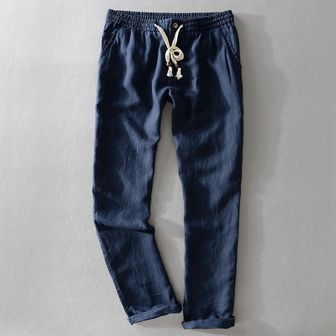 Linnen Broek Heren Zomer Comfortabele Pasvorm