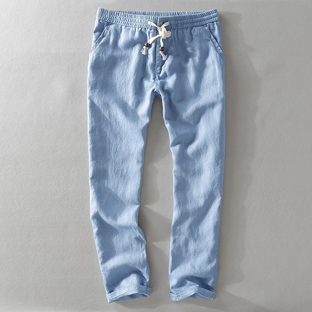 Linnen Broek Heren Zomer Comfortabele Pasvorm - StudioMarella