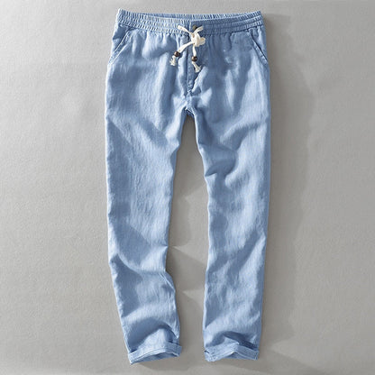 Linnen Broek Heren Zomer Comfortabele Pasvorm - StudioMarella