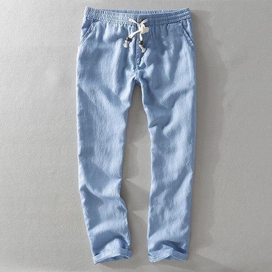 Linnen Broek Heren Zomer Comfortabele Pasvorm - StudioMarella