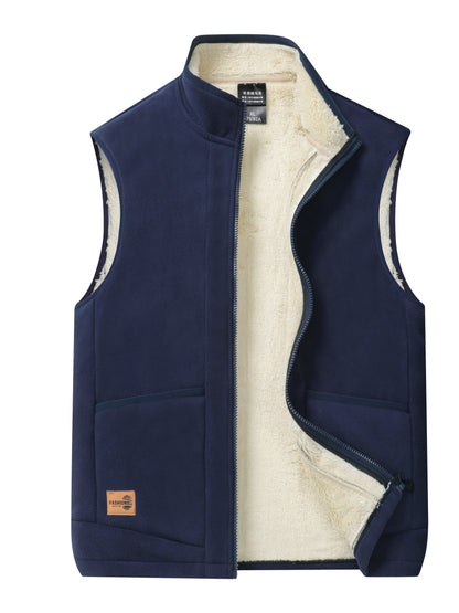 Donzen Gilet met Rits van Pile - StudioMarella