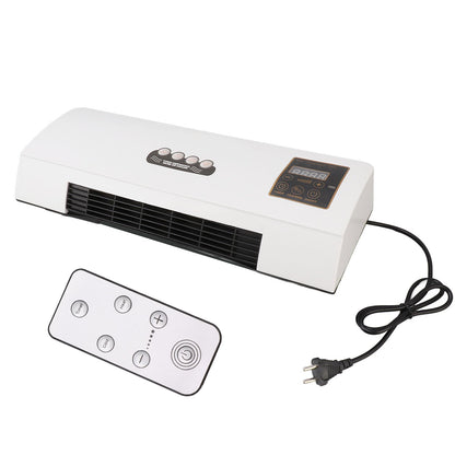 Airco Wandmontage 1800W 4-in-1 Klimaatunit Koeling Verwarming Ventilator Ontvochtiger LCD Afstandsbediening 10m Timer 23dB Slaapkamer Kantoor