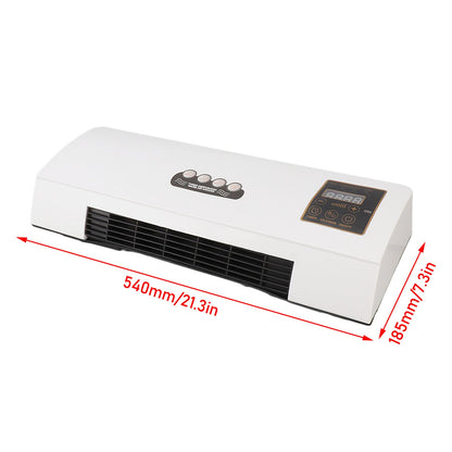 Airco Wandmontage 1800W – 4-in-1 Split Klimaatunit met Verwarming, Koeling, Ventilator & Ontvochtiger | Stille Airco voor Slaapkamer & Kantoor | 23dB, LCD, Afstandsbediening, Timer