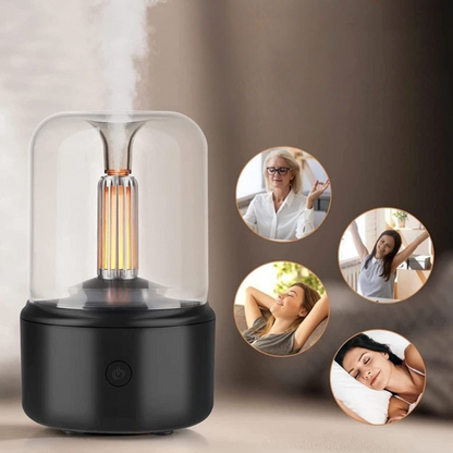 Luchtbevochtiger Ultrasoon Compact 120ml Met LED Verlichting Aroma Diffuser