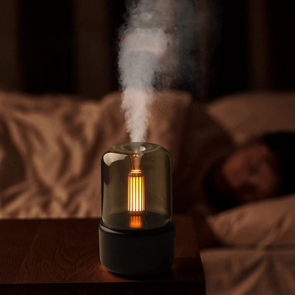 Luchtbevochtiger Ultrasoon Compact 120ml Met LED Verlichting Aroma Diffuser