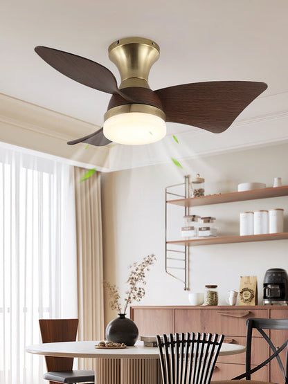 Moderne Plafondventilator met Verlichting – Houtnerf – Ø55 cm – Afstandsbediening – 6 Snelheden
