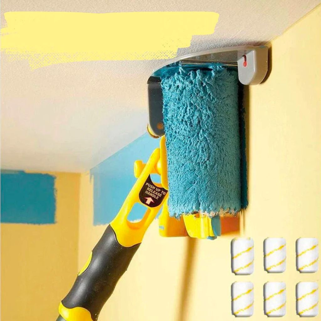 Verfroller met Reservoirs voor Hoeken en Randen – Incl. 3 Extra Rollers