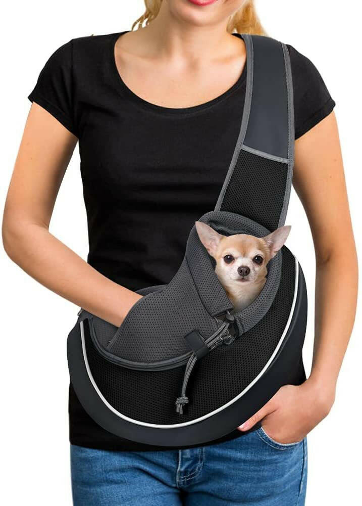 Premium Huisdierendrager – Ruime Draagtas voor Honden en Katten met Verstelbare Schouderriem en Ademend Netontwerp