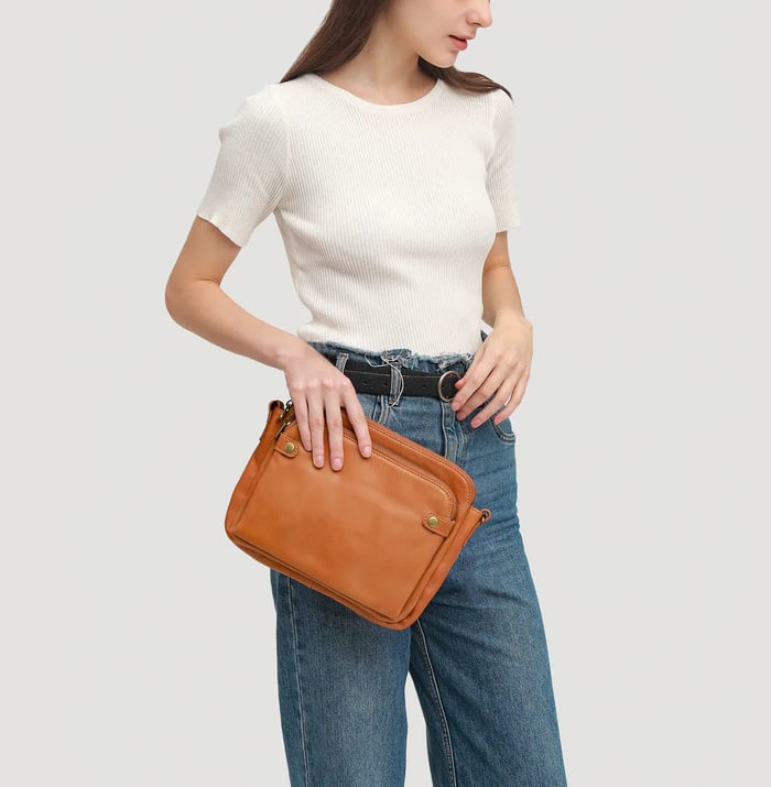 Luxe Lederen Schouder tas voor Dames