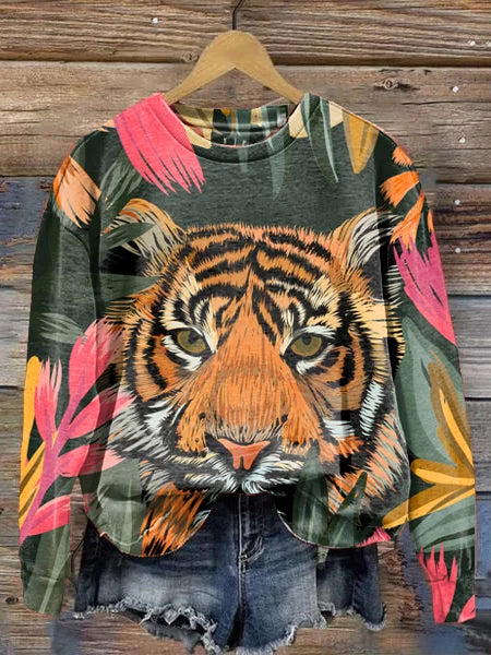 Dames Trui met Leuke Dierenprint