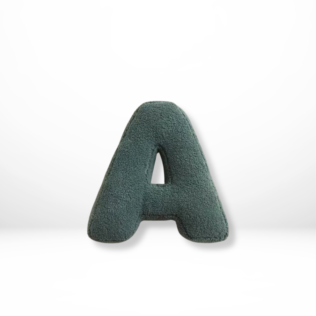 Alfabet Sierkussen Letter Fluweel A Tot Z 38x30cm