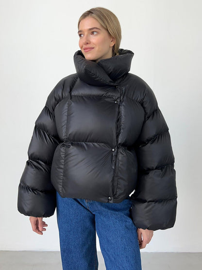Dames Pufferjas Kort Warm en Stijlvol