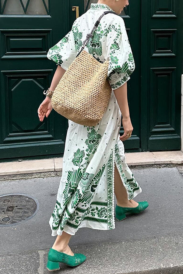 Isabella Jurk Lange Mouw Maxi Zwart