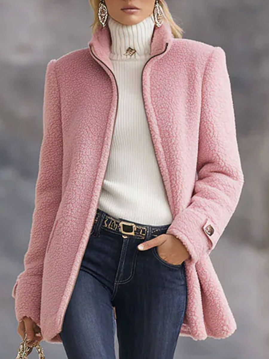 Dames Fleece Vest Roze met Ritssluiting Zacht en Warm - StudioMarella