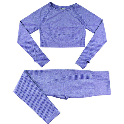 Yoga Set Dames Naadloze Legging en Sporttop