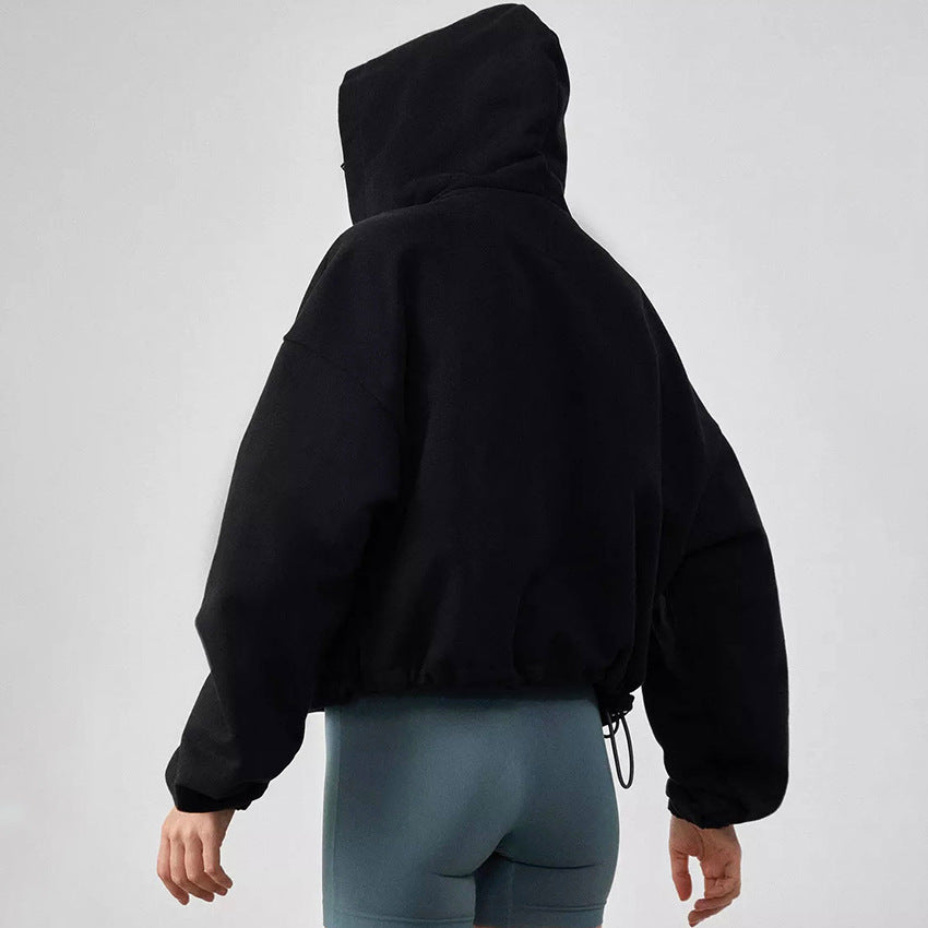 Dames Oversized Hoodie Sportief met Kap en Rits