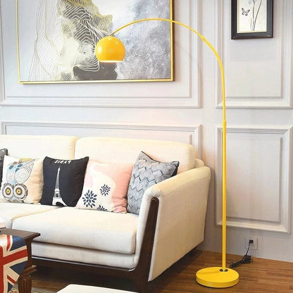 Vloerlamp Boog LED E27 Metaal Retro Dimbaar Woonkamer Slaapkamer Geel Zwart Wit