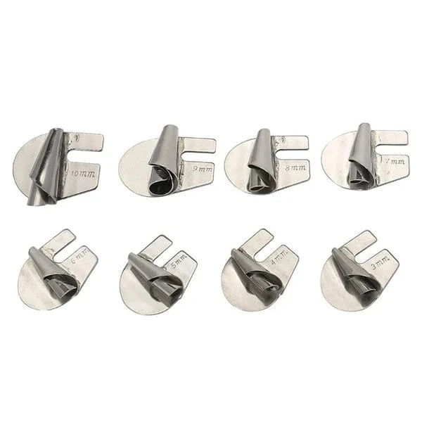 Spiraalzoomvoet Set 8 Delig RVS 3-10mm Naaimachine Accessoire