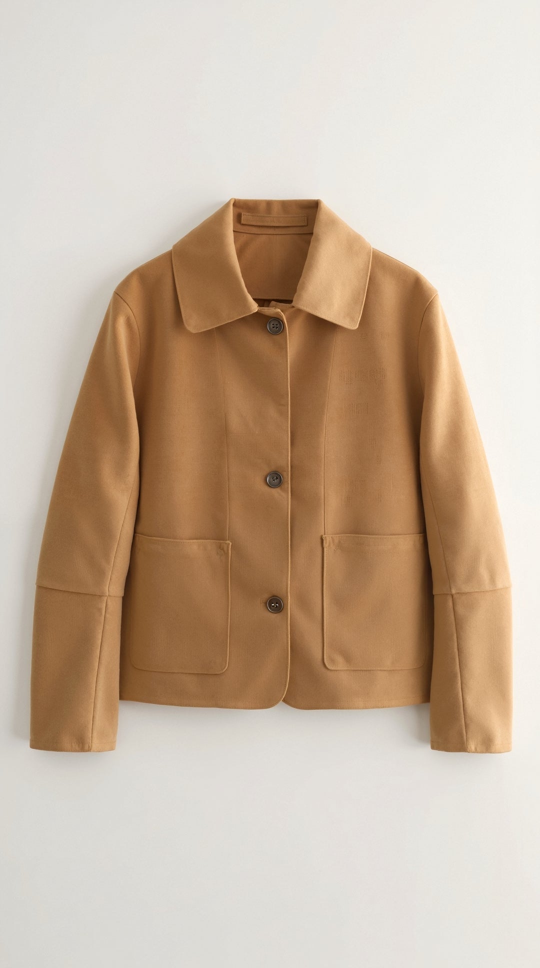 Korte Casual Jacke Met Knopen Leerlook - StudioMarella