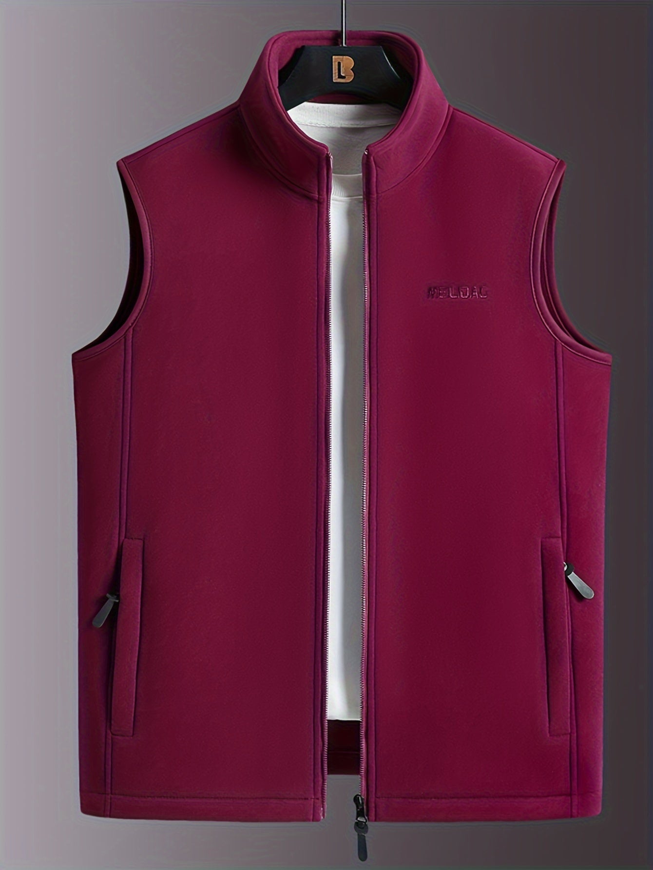 Lichte Pile Gilet met Opstaande Kraag - StudioMarella