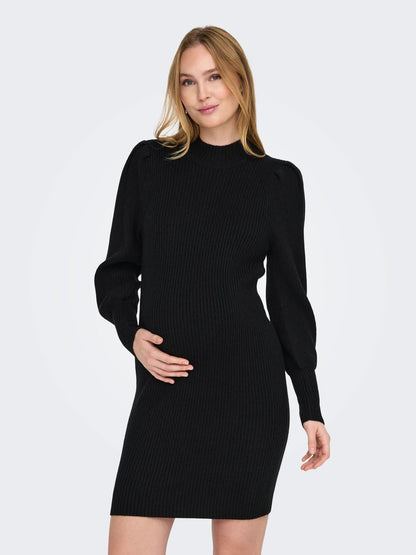 Zwangerschapsjurk Mini Damesjurk Hoge Hals Casual Stijl