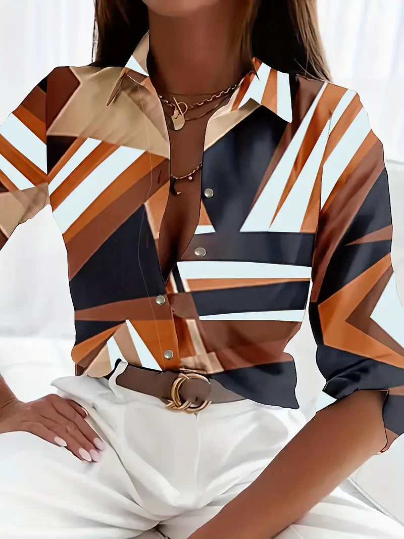 Dames Blouse Elegante Korte Mouw