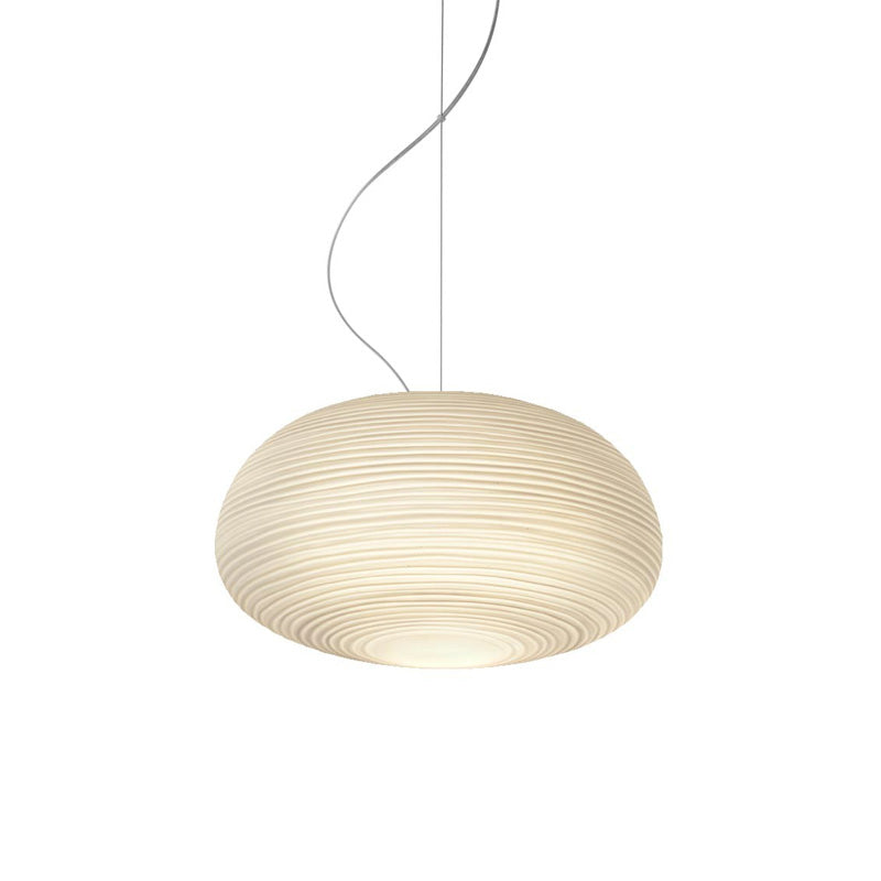 Moderne Hanglamp met Geribbeld Glas — Scandinavisch Design